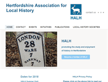 Tablet Screenshot of halh.org.uk